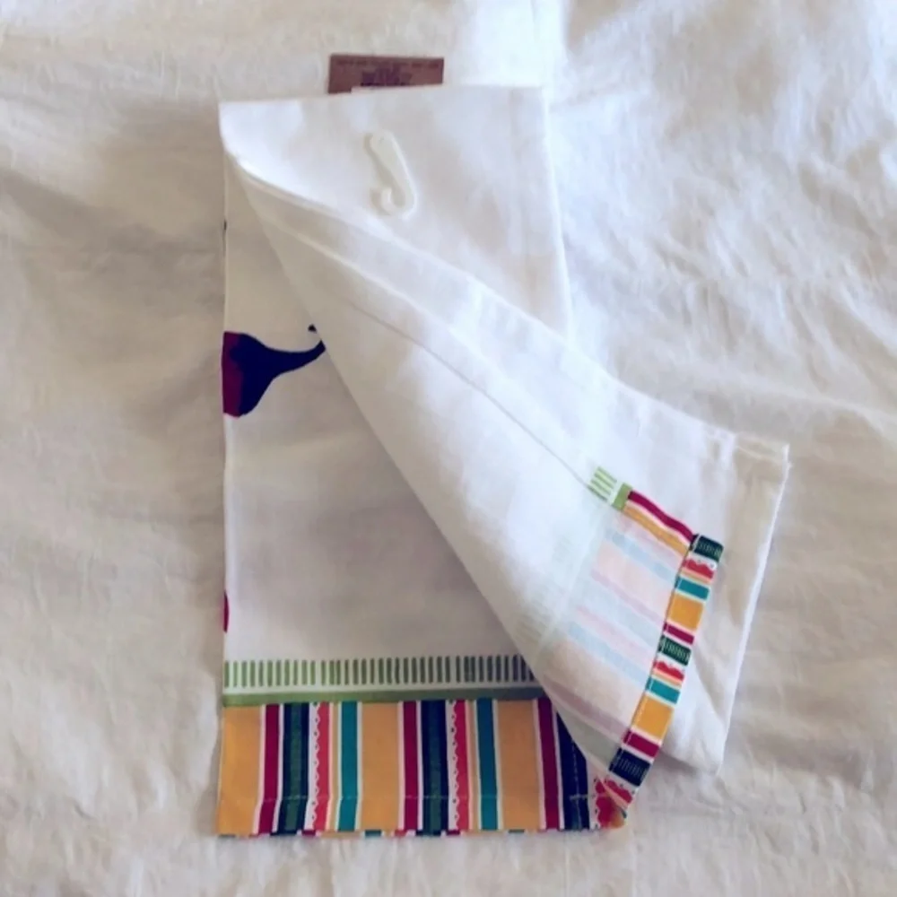 KAY DEE DESIGNS WELL DRESSED KITCHEN TOWEL EMBROIDERED HEY HOT STUFF